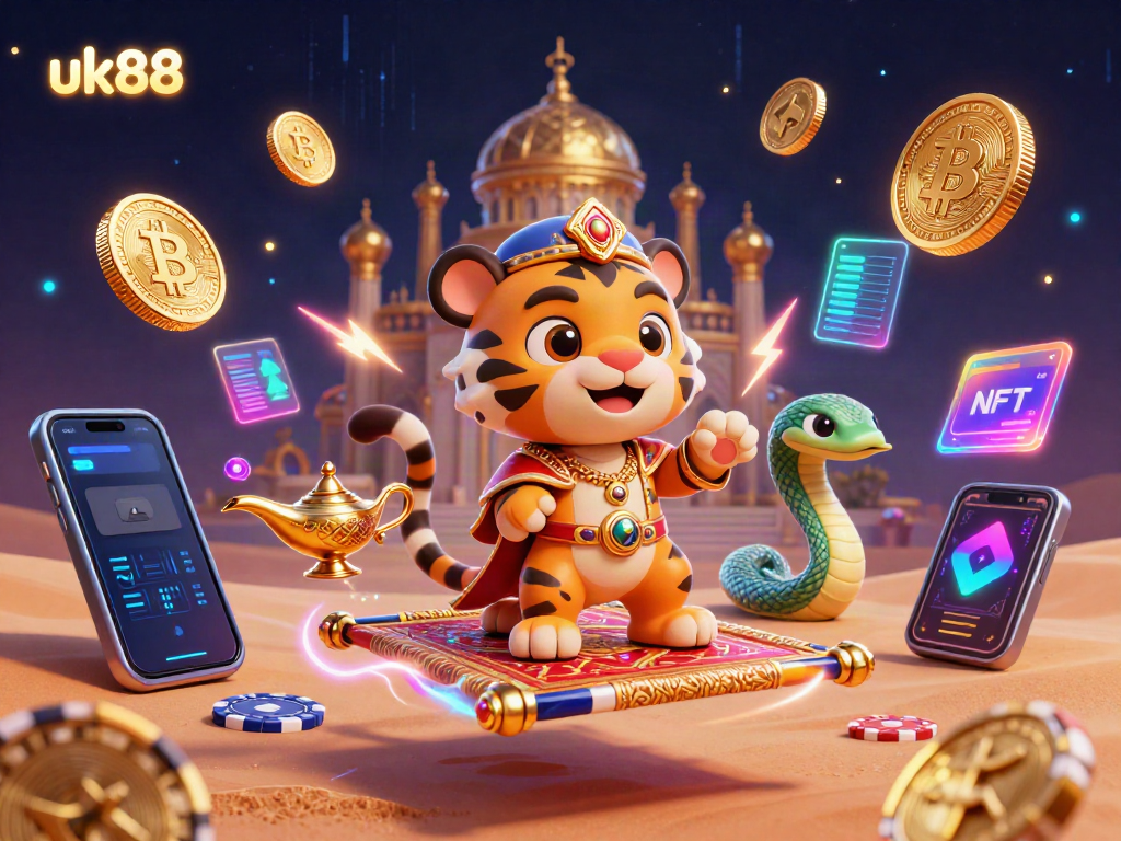 Experience thrilling gameplay with uk88 as the sultan reveals vibrant riches and crypto elements.