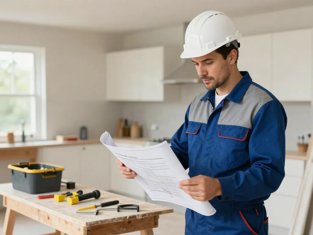 Altbau sanieren mit einem lokalen Dienstleister – professioneller Auftragnehmer bei der Arbeit.